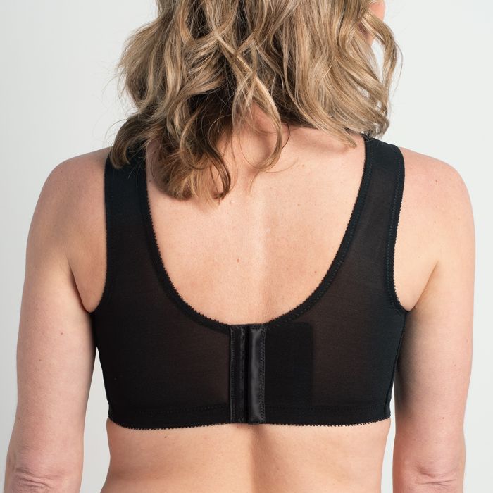 Jodee Cool Cotton 507 Black  Breast forms, Mastectomy, Sports bra